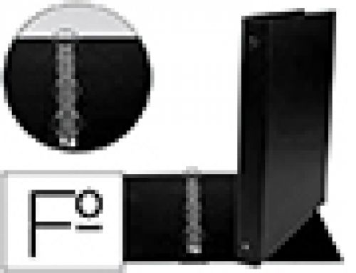 Pasta liderpapel 4 aneis 25 mm redodas plastico folio cor preto , Liderpapel , 9983 , 8435055043221